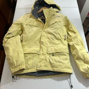 The North Face Gray and Yellow Prodigy Jacket size small